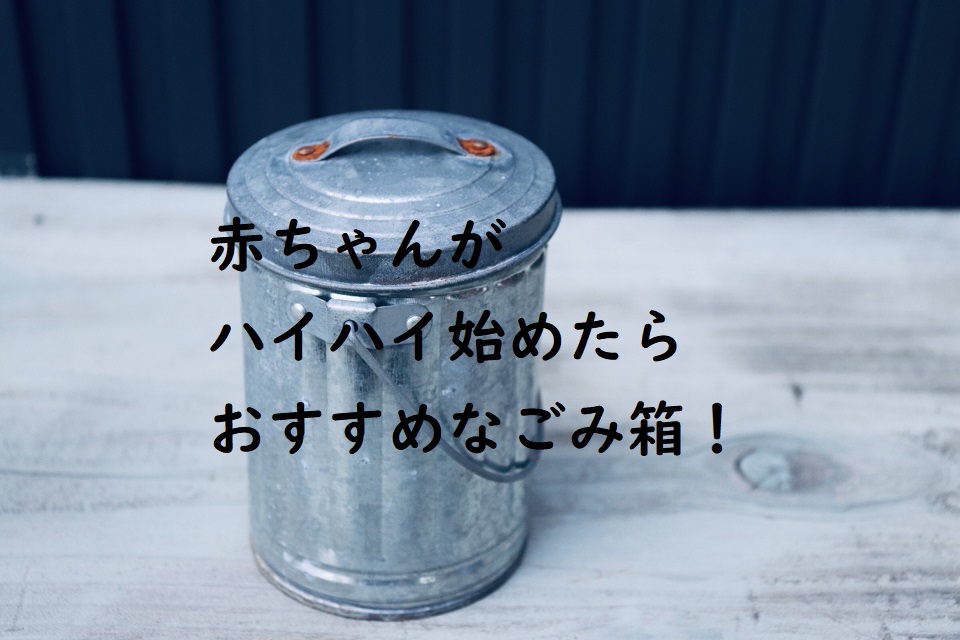 新生活準備にも 赤ちゃんがハイハイ始めたらおすすめなごみ箱 子育て共育日記