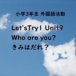 Let'sTry1 Unit9 Who are you?